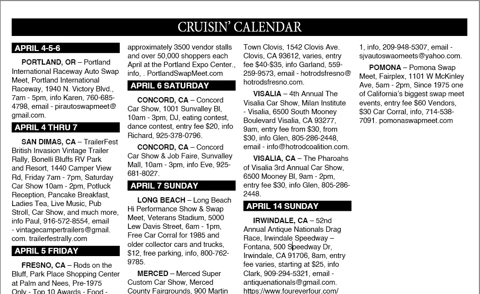 Local Events Listing Generator Results